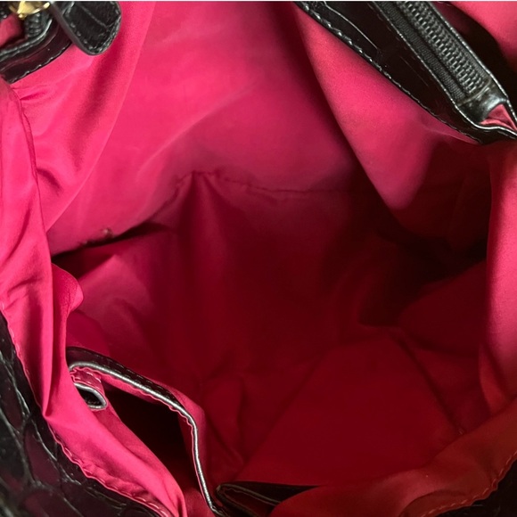 Anne Klein Crocodile Tote (Pink interior) - Picture 2 of 11